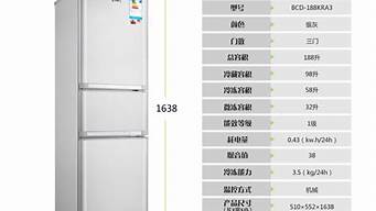 对开门冰箱尺寸_对开门冰箱尺寸大全一览表